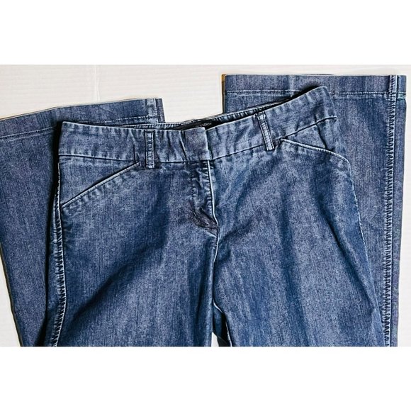 Express Vintage Indigo Editor Dress Flared Leg Jeans 2 - Picture 14 of 14